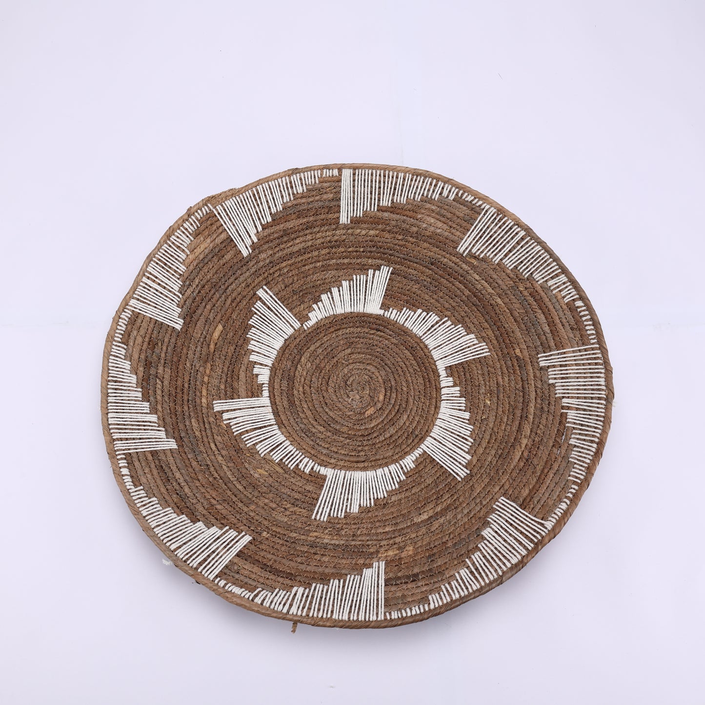 Bulrush-Woven Wall Basket Decor