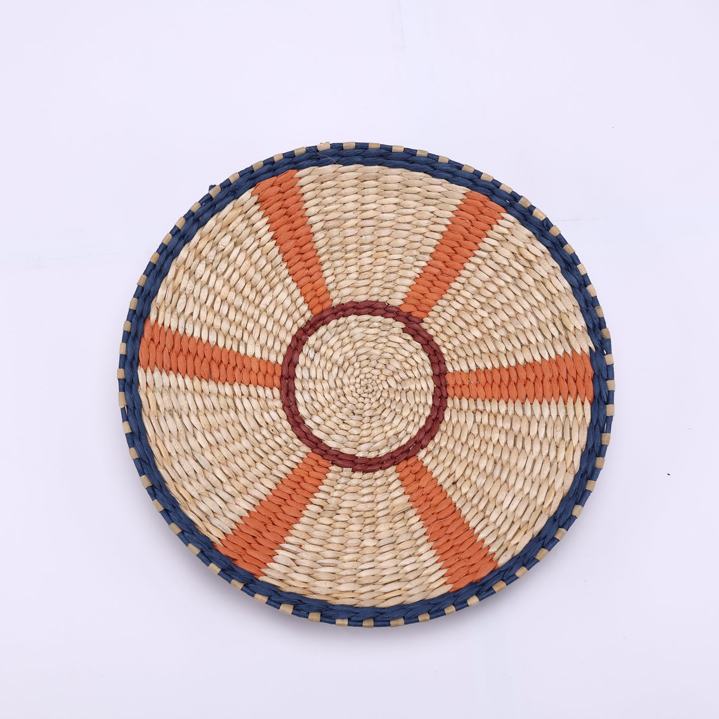 Bulrush-Woven Wall Basket Decor