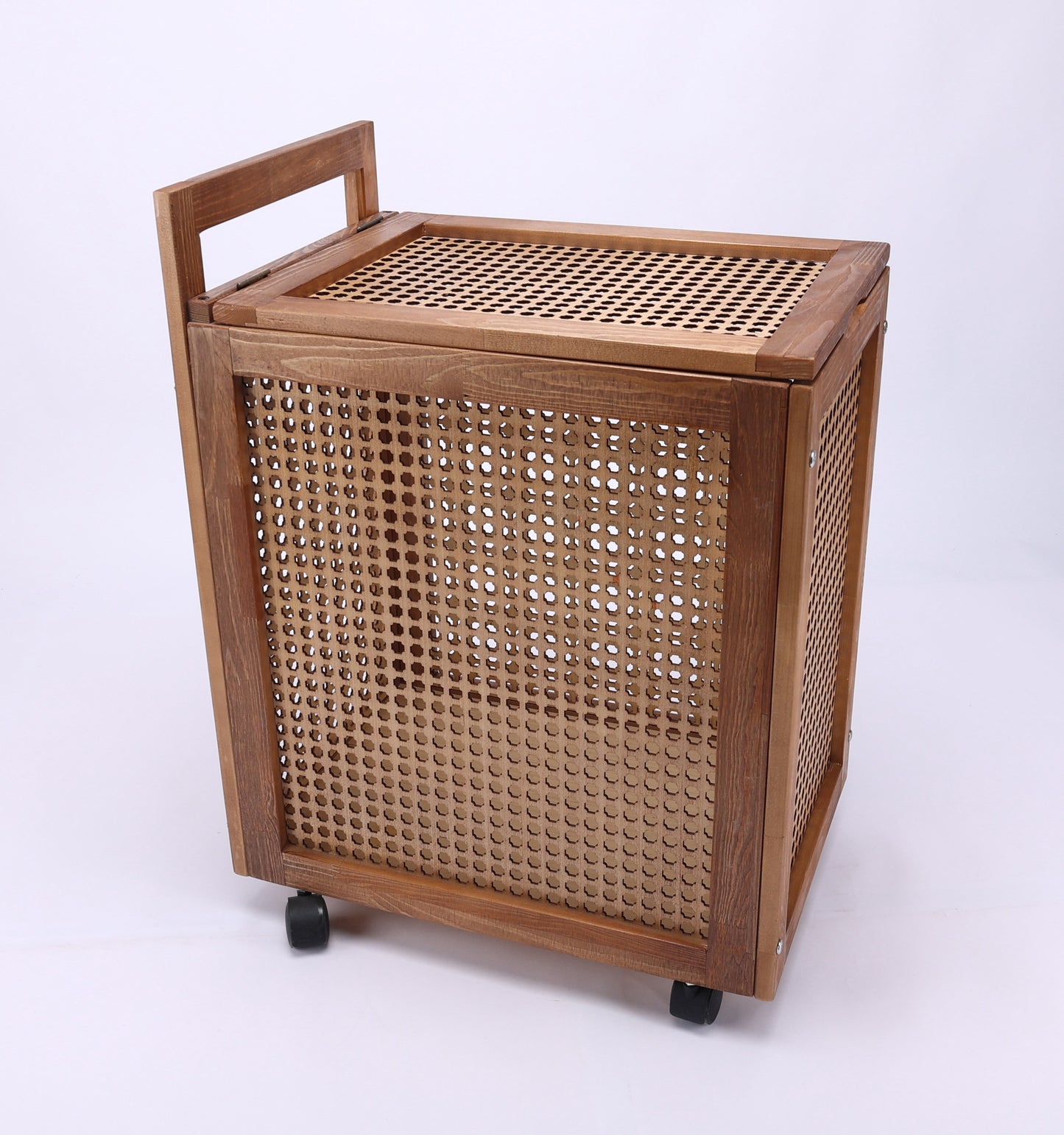 Wooden Storage Box with Wheels
