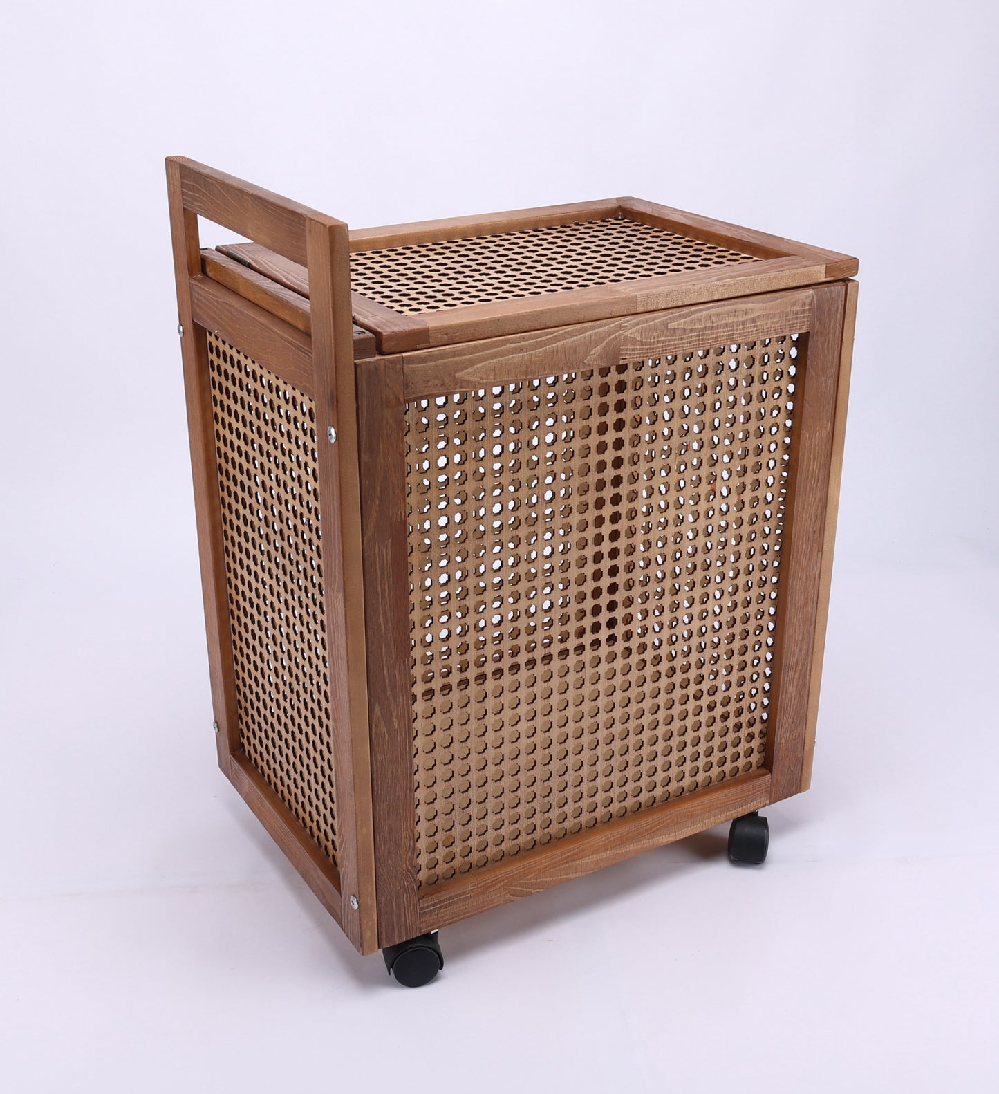 Wooden Storage Box with Wheels