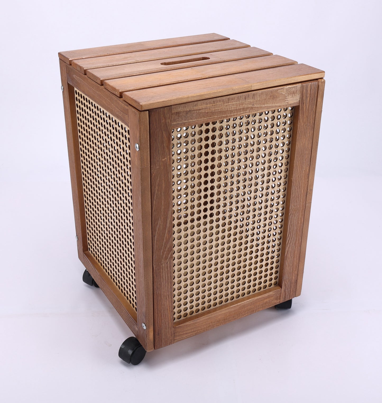Wooden Storage Box with Wheels
