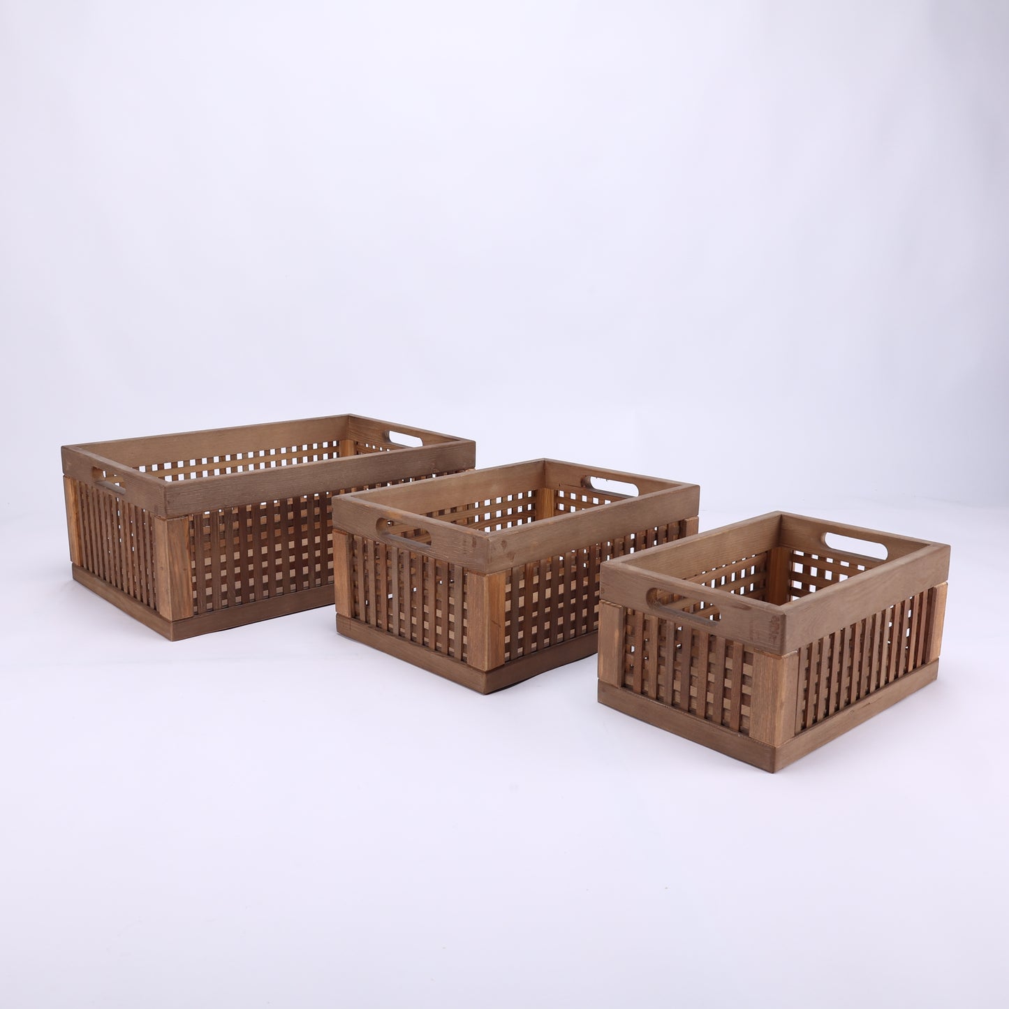 Wood Storage Basket