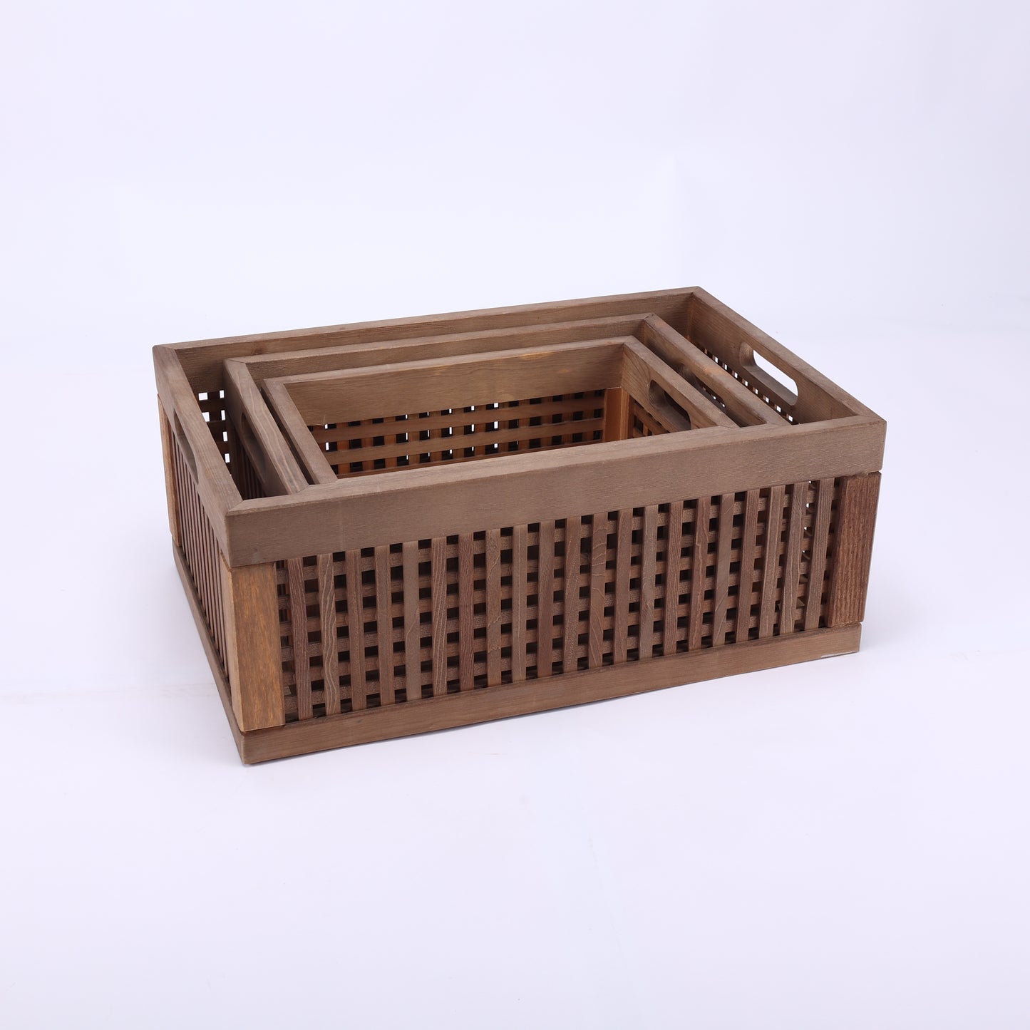 Wood Storage Basket