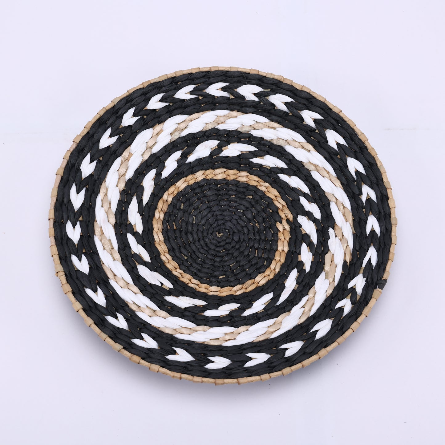 Bulrush-Woven Wall Basket Decor