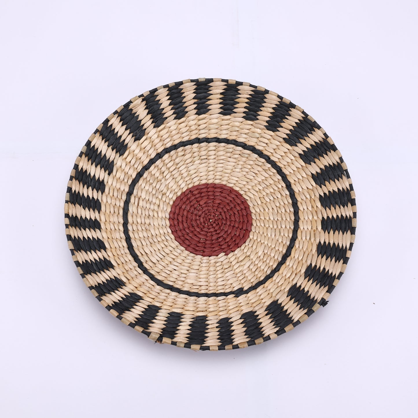 Bulrush-Woven Wall Basket Decor