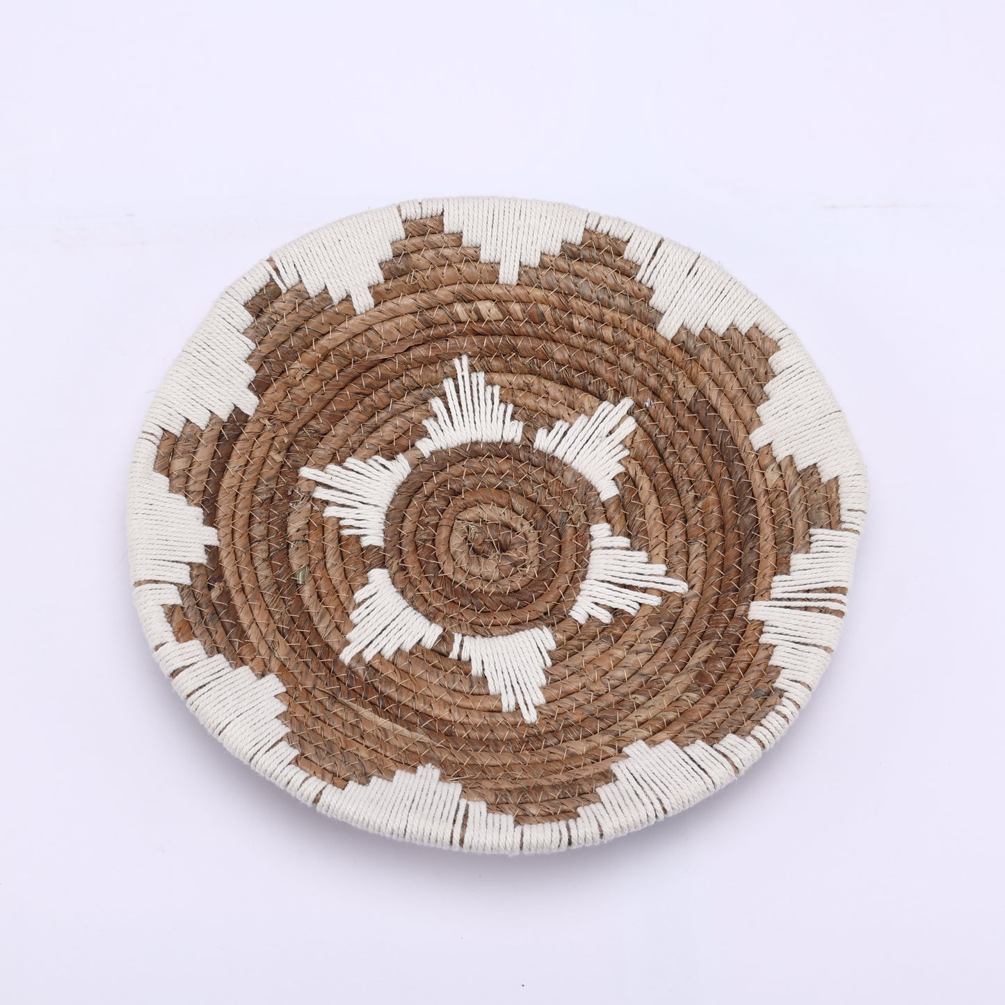 Bulrush-Woven Wall Basket Decor