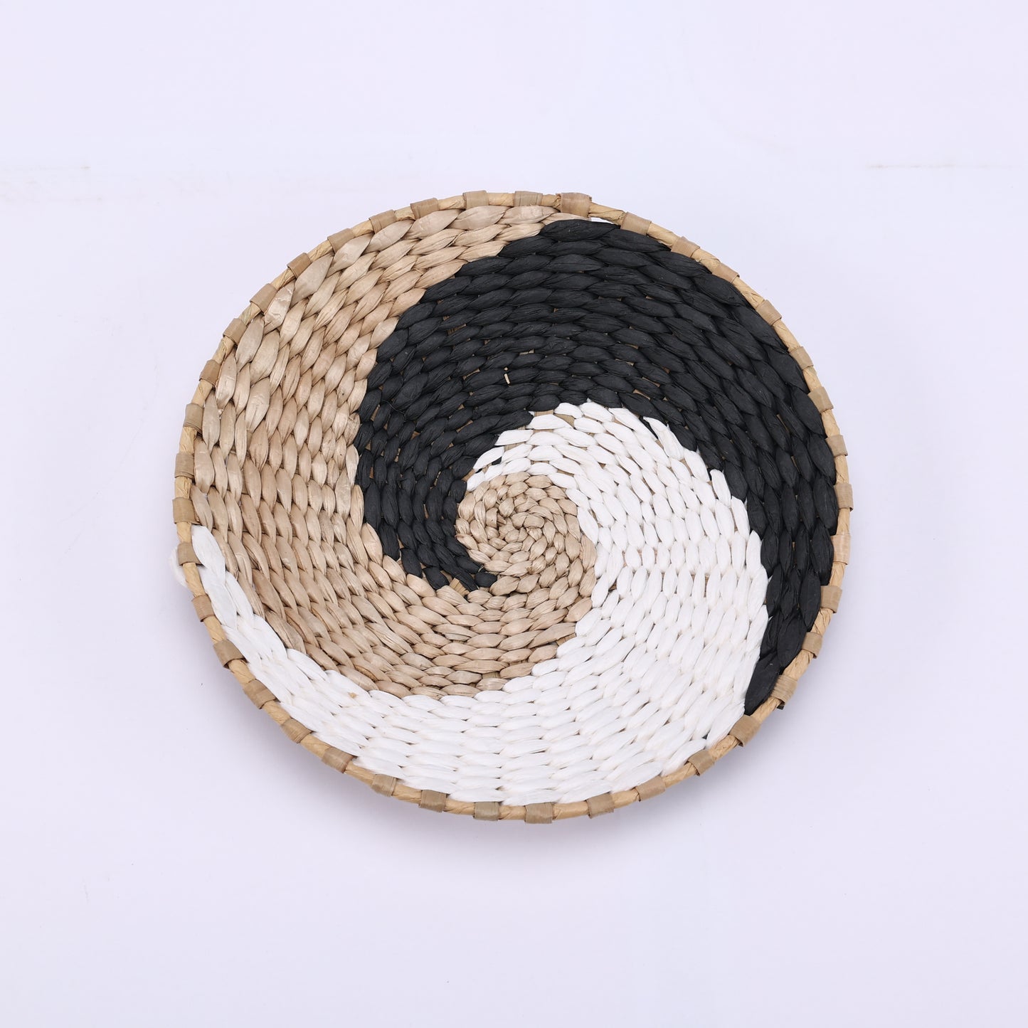 Bulrush-Woven Wall Basket Decor