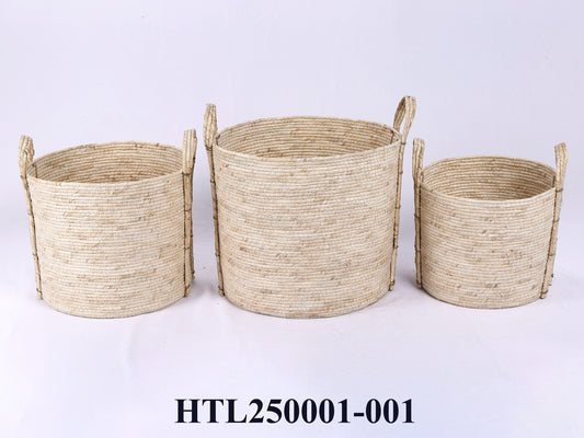 Corn Husk Laundry Hamper